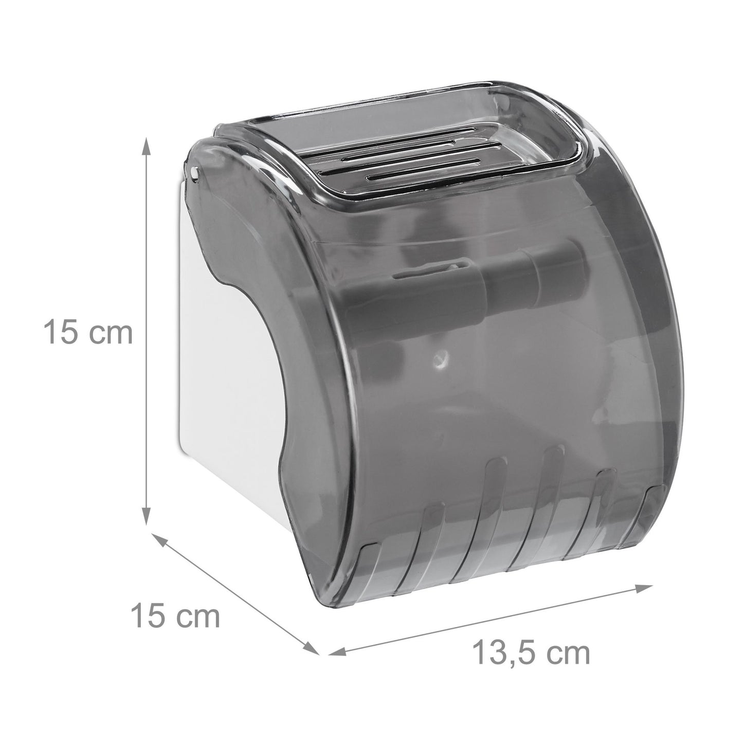 Toilet paper holder with shelf