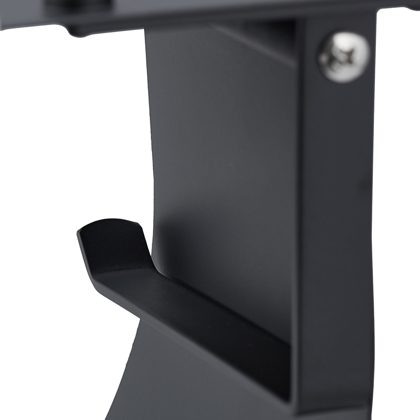Toilet paper holder with shelf black