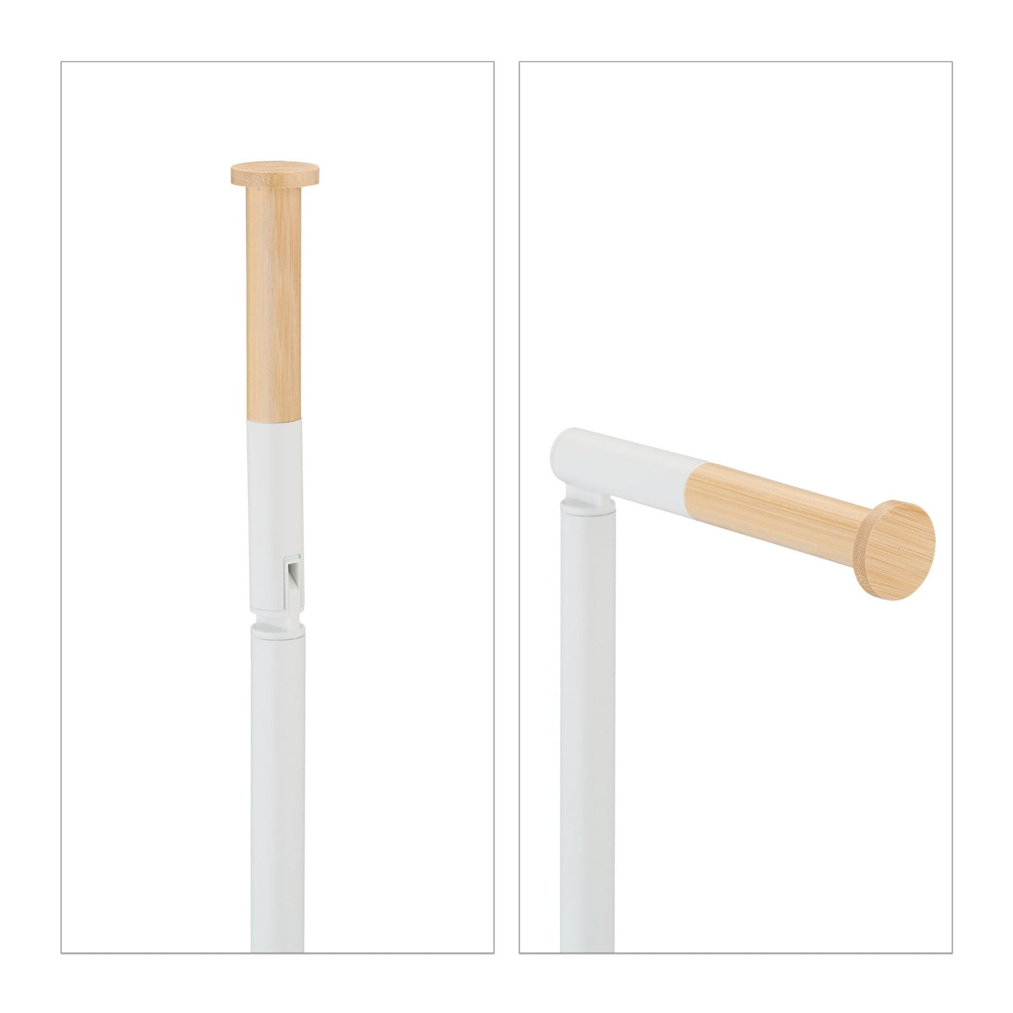 Toilet seat in bamboo and stainless steel
