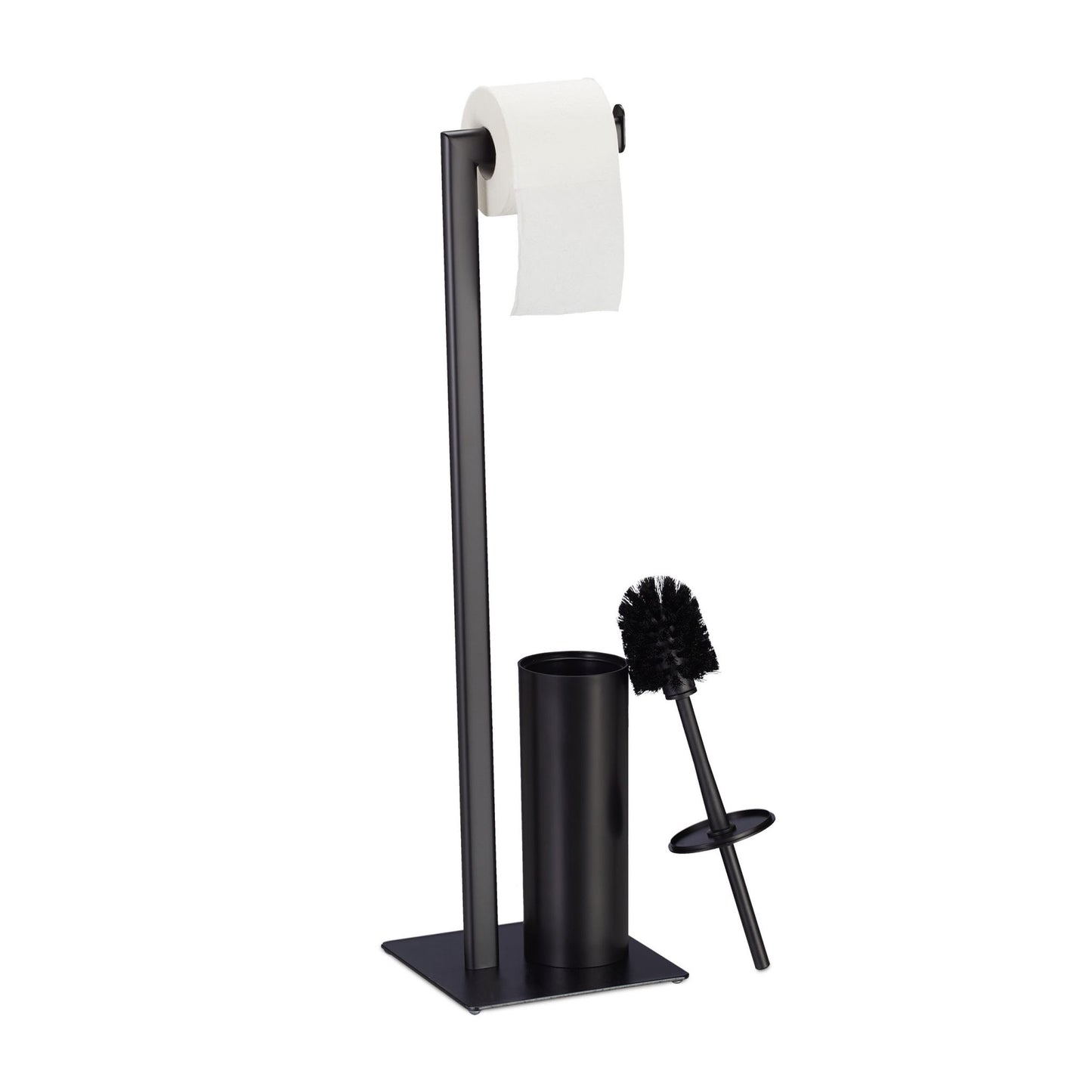 Toilet seat in matt black