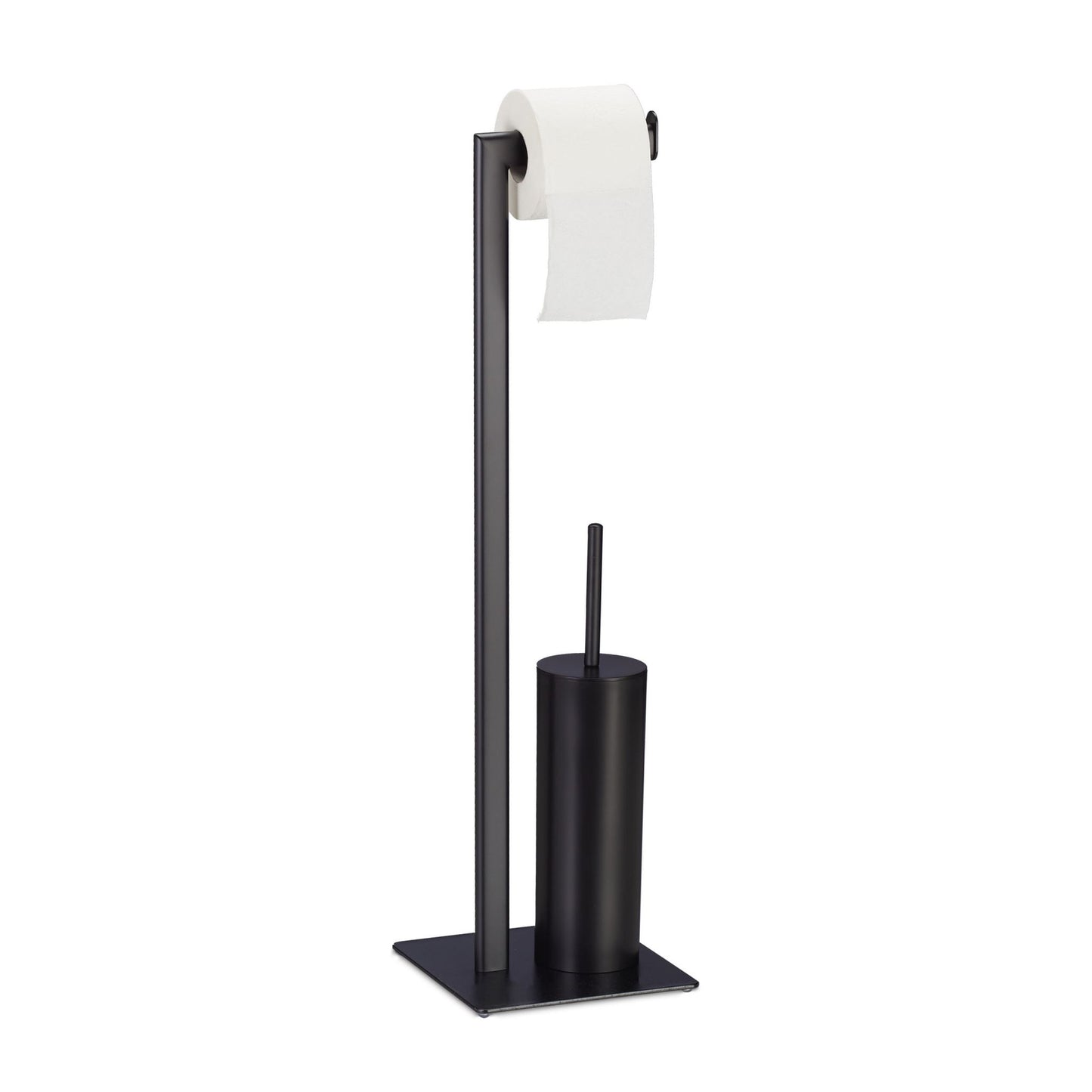 Toilet seat in matt black