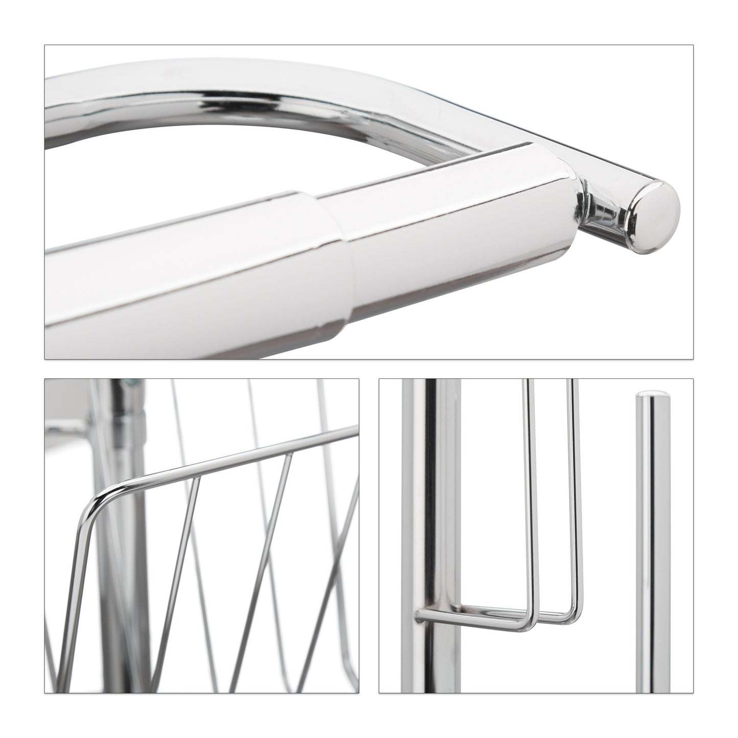 Toilet seat with magazine holder