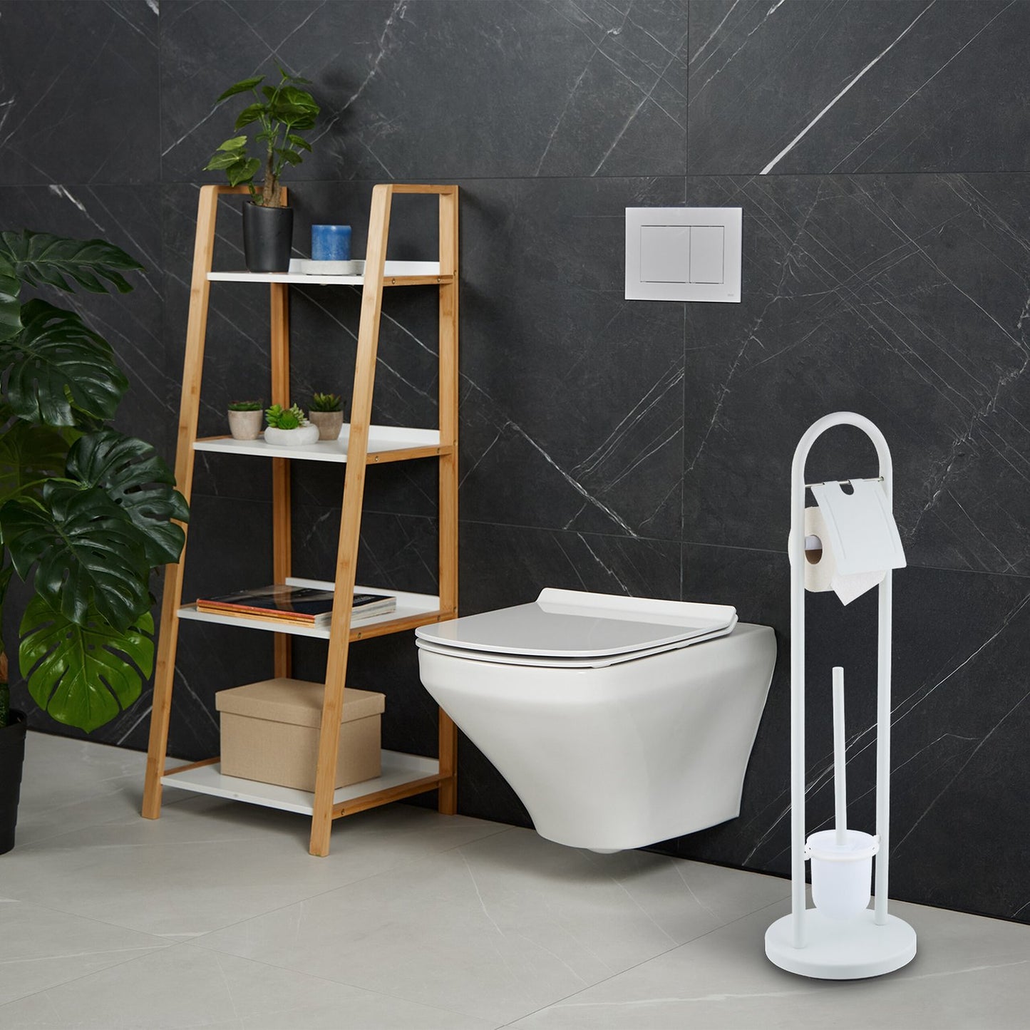 Toilet set in stainless steel