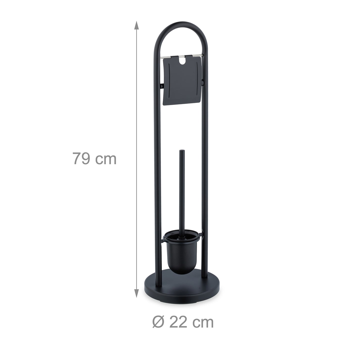 Toilet set in stainless steel