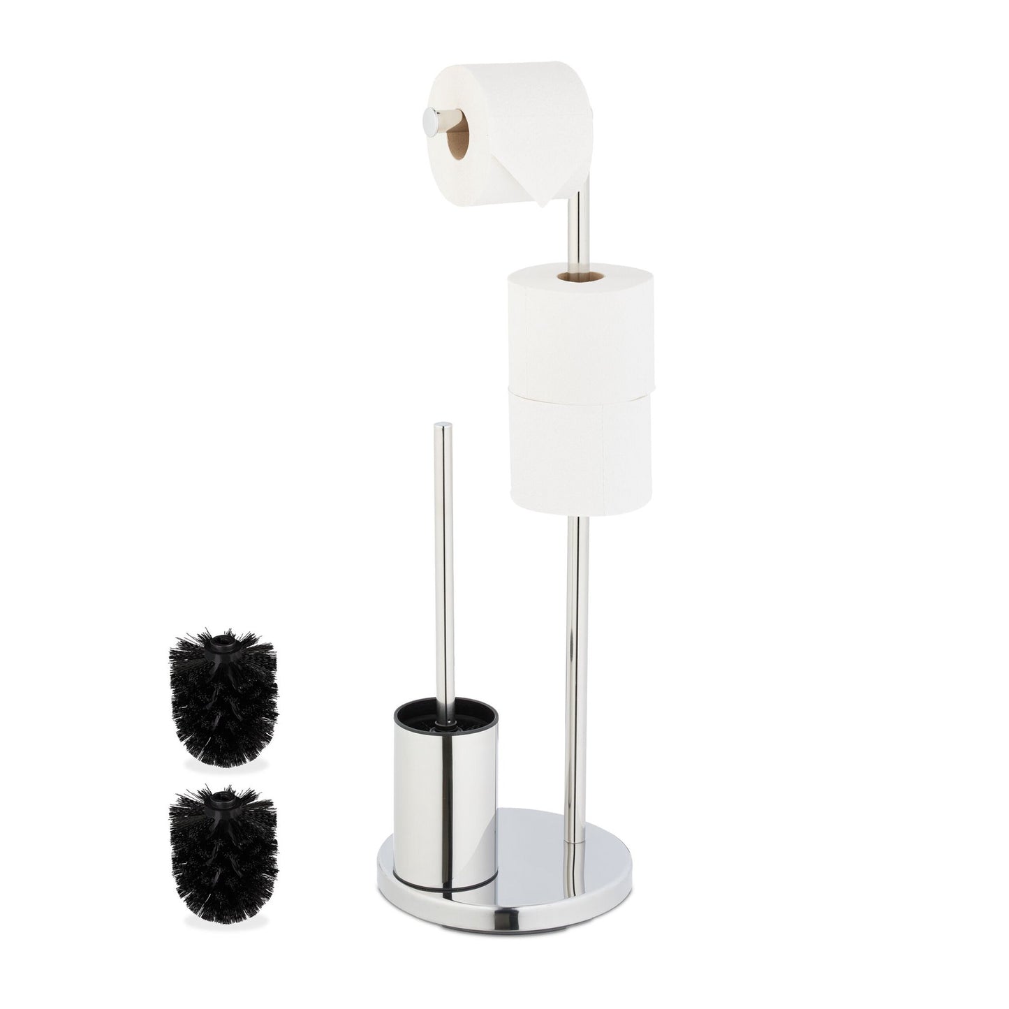 Toilet set with paper holder