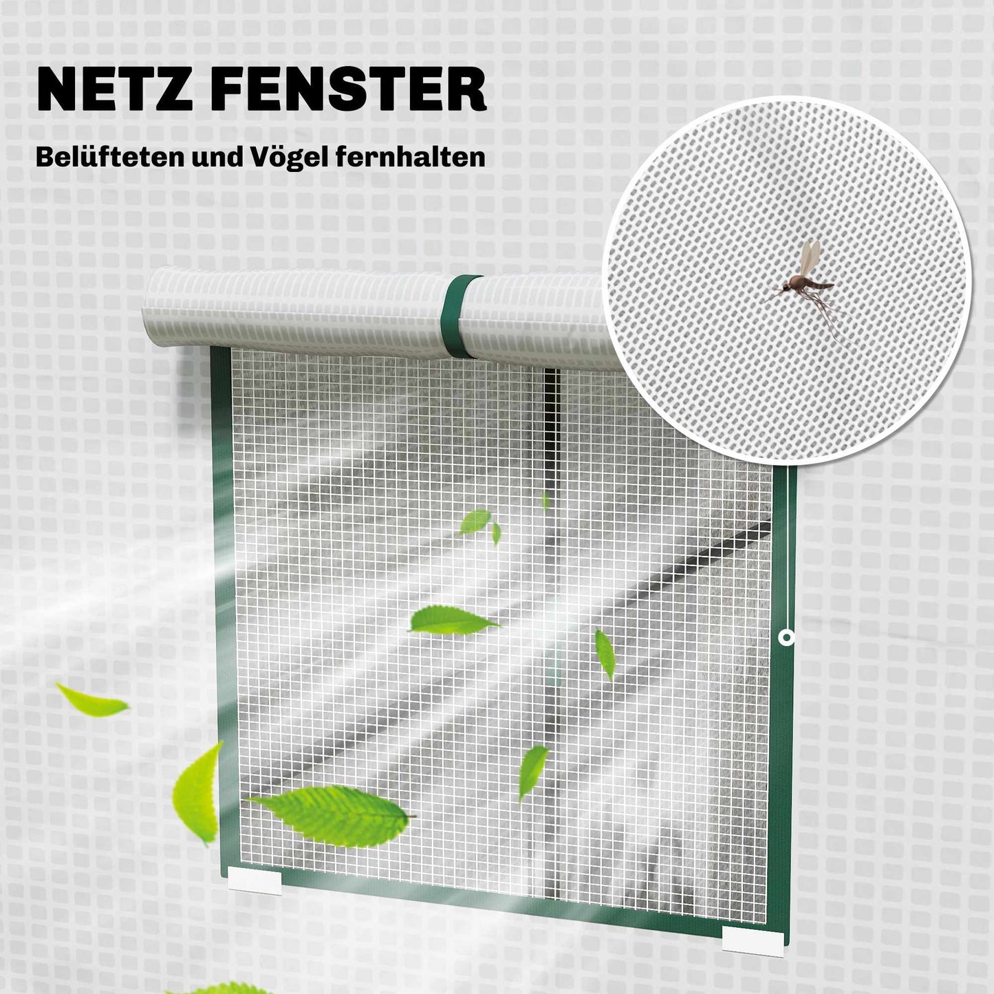 Tomato Greenhouse with Roll-Up Door, 196 x 77 x 197 cm