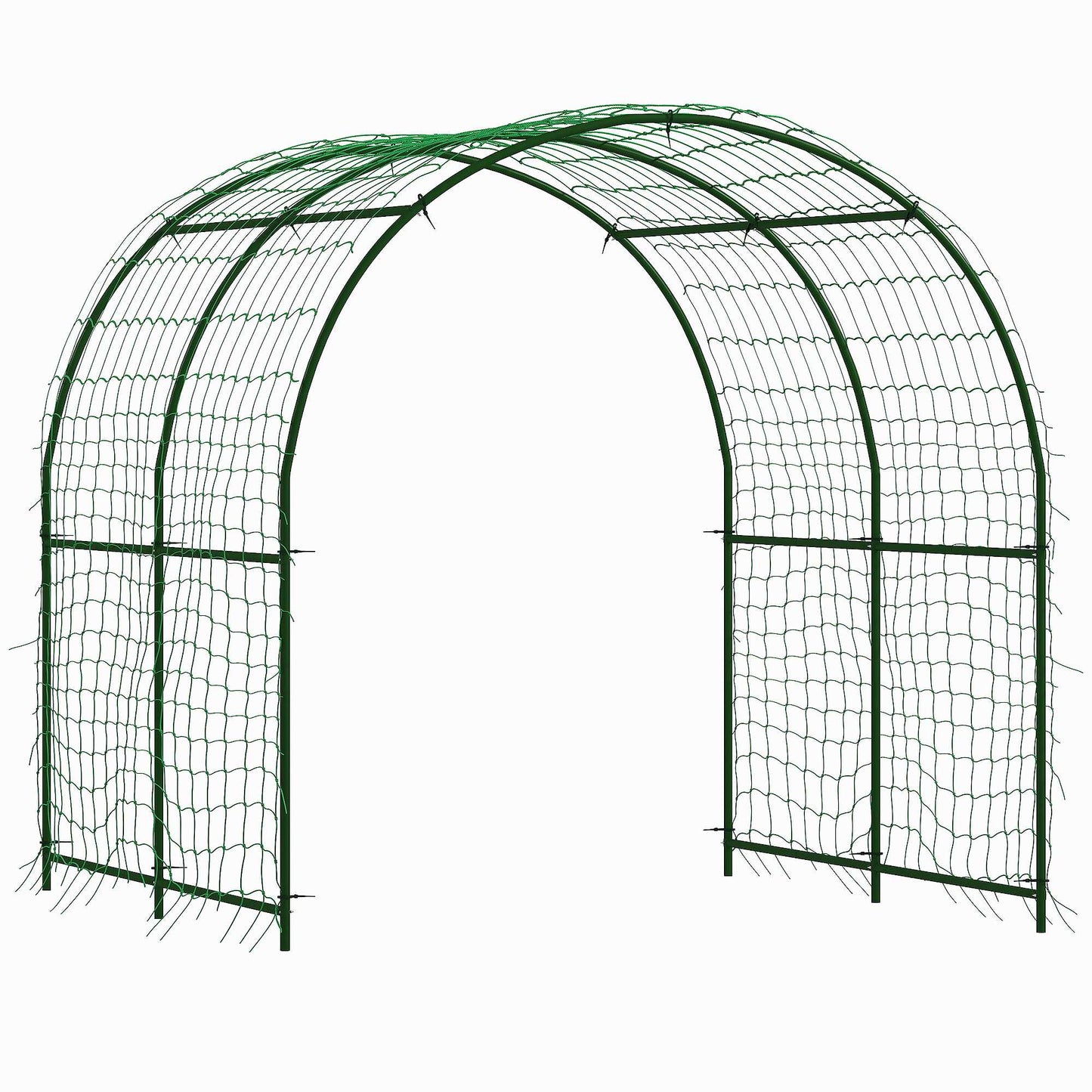 Tomato Trellis Arch, Steel, 216 cm, Dark Green