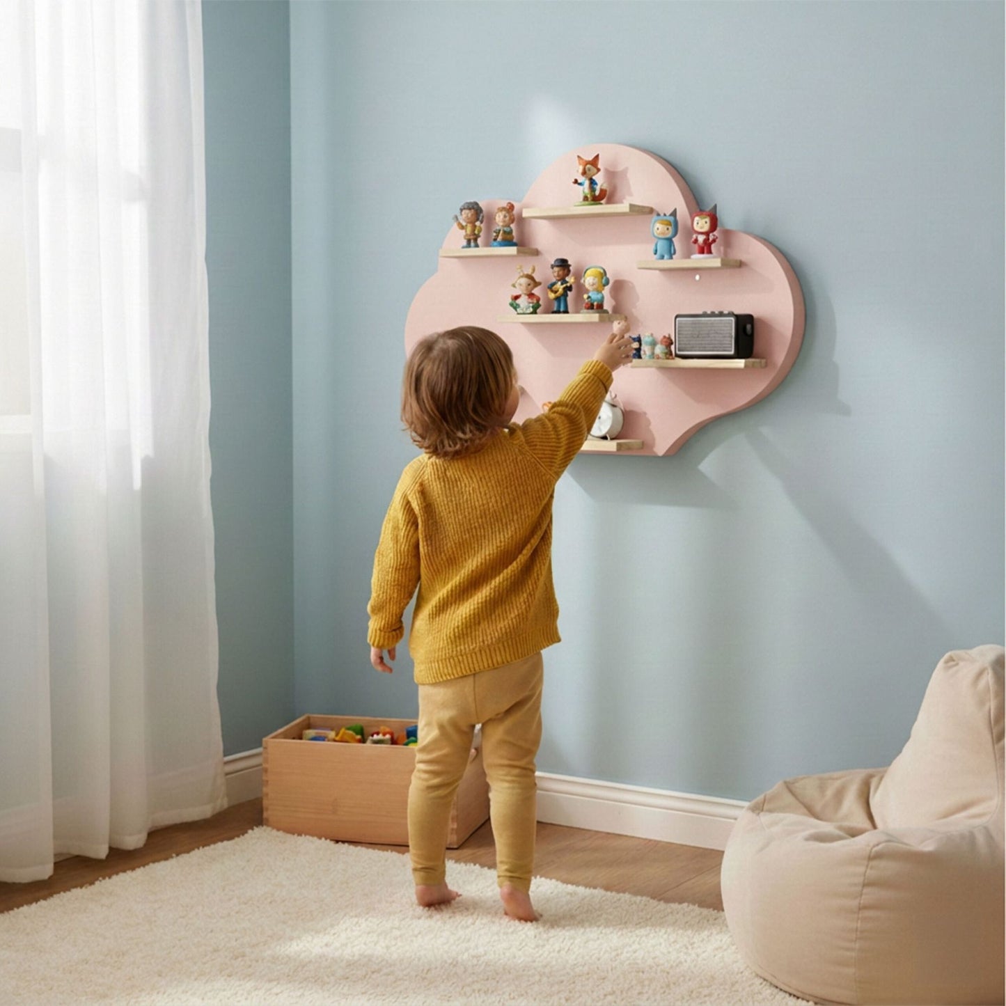Toniebox Shelf with Magnetic Storage for 20 Figures