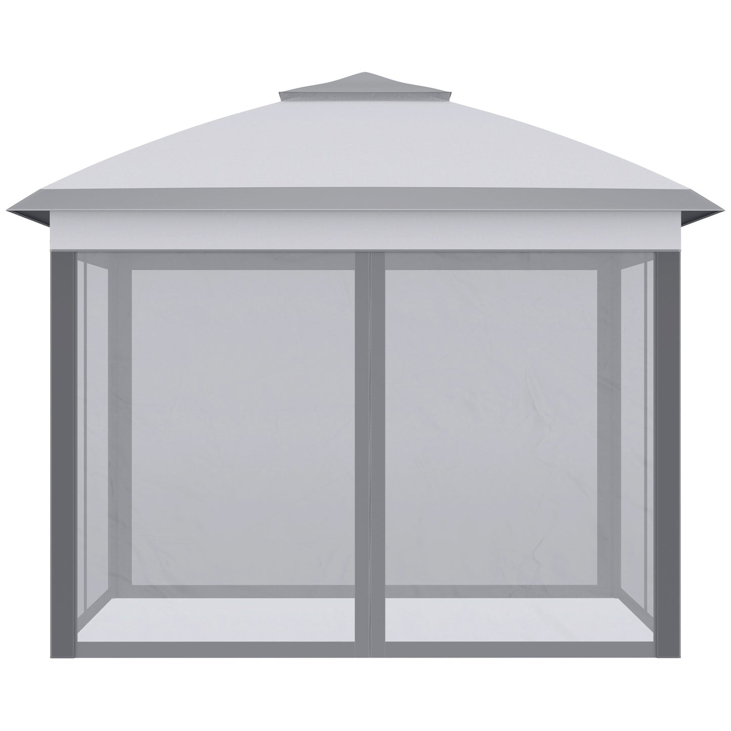 Pop-up 3x3m Garden Gazebo tent, double roof, mosquito net
