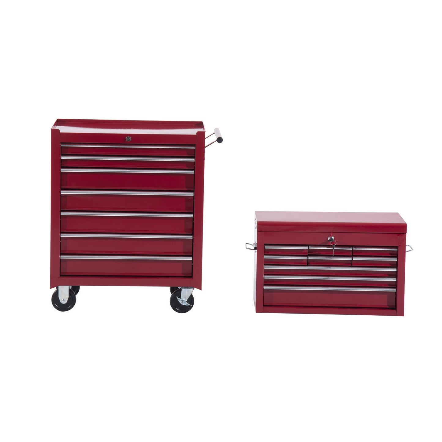 Metal Tool Trolley - Red mobile workshop storage
