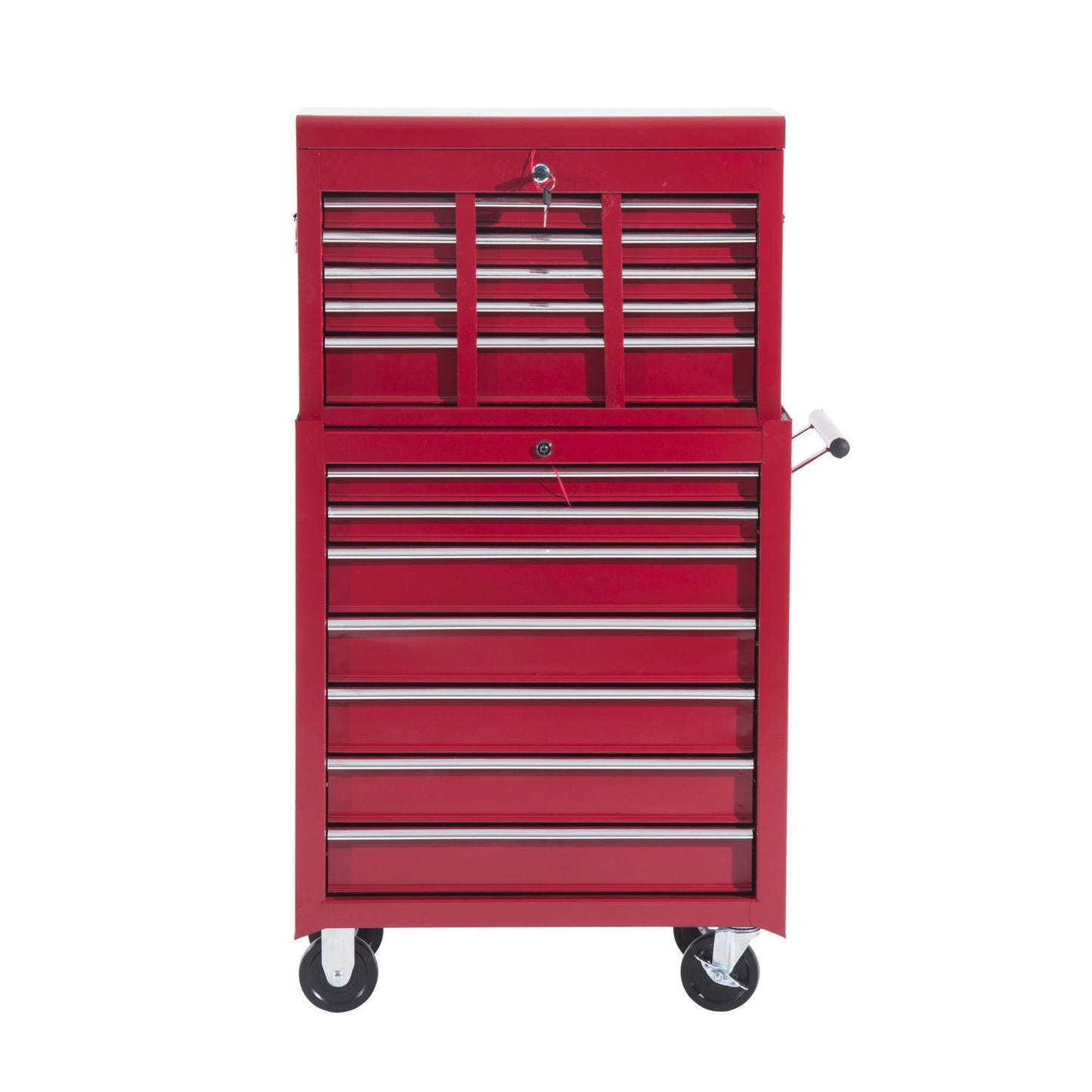 Metal Tool Trolley - Red mobile workshop storage