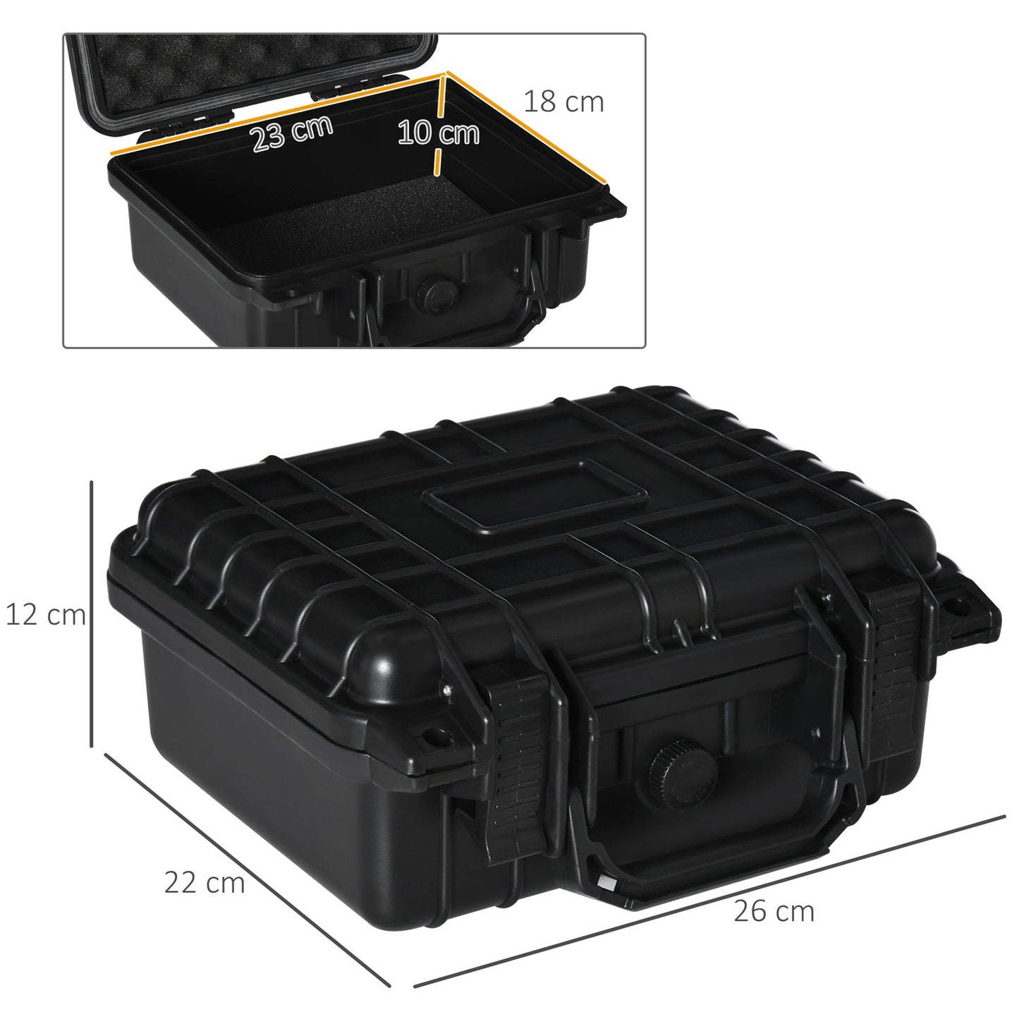 Waterproof photo case Set of 2 with foam handle