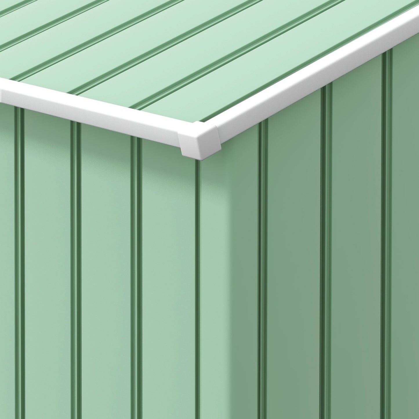 Steel garden tool shed, weatherproof, sliding doors, 213x130x185 cm