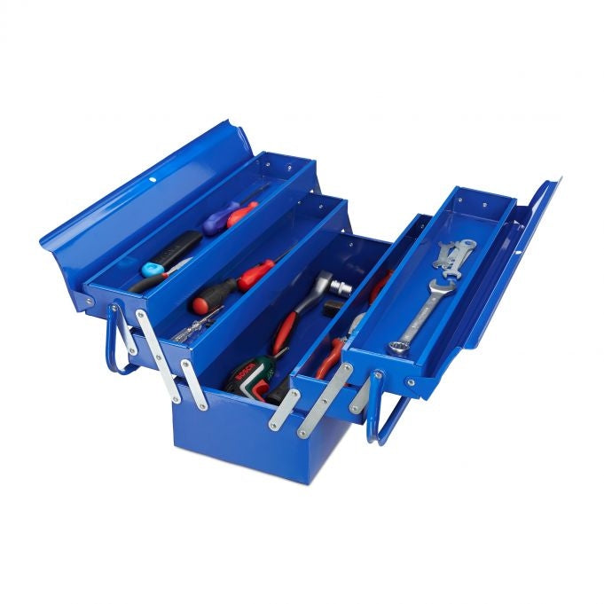 Tool box empty blue