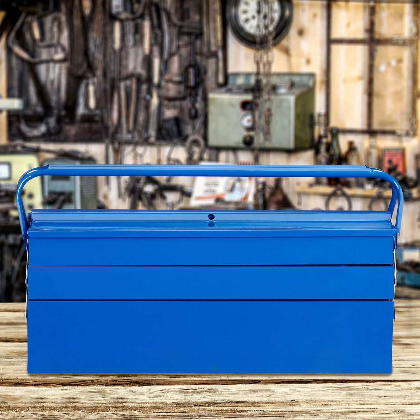 Tool box empty blue