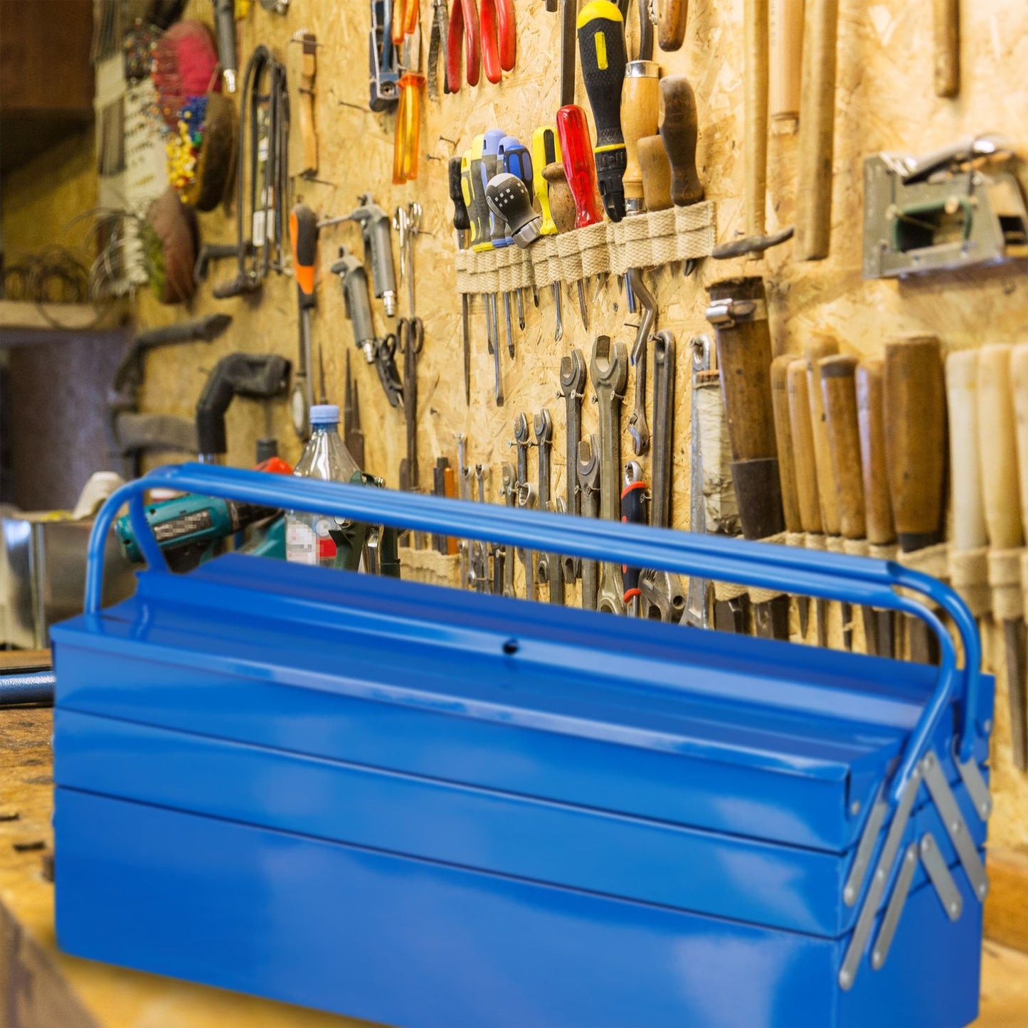 Tool box empty blue