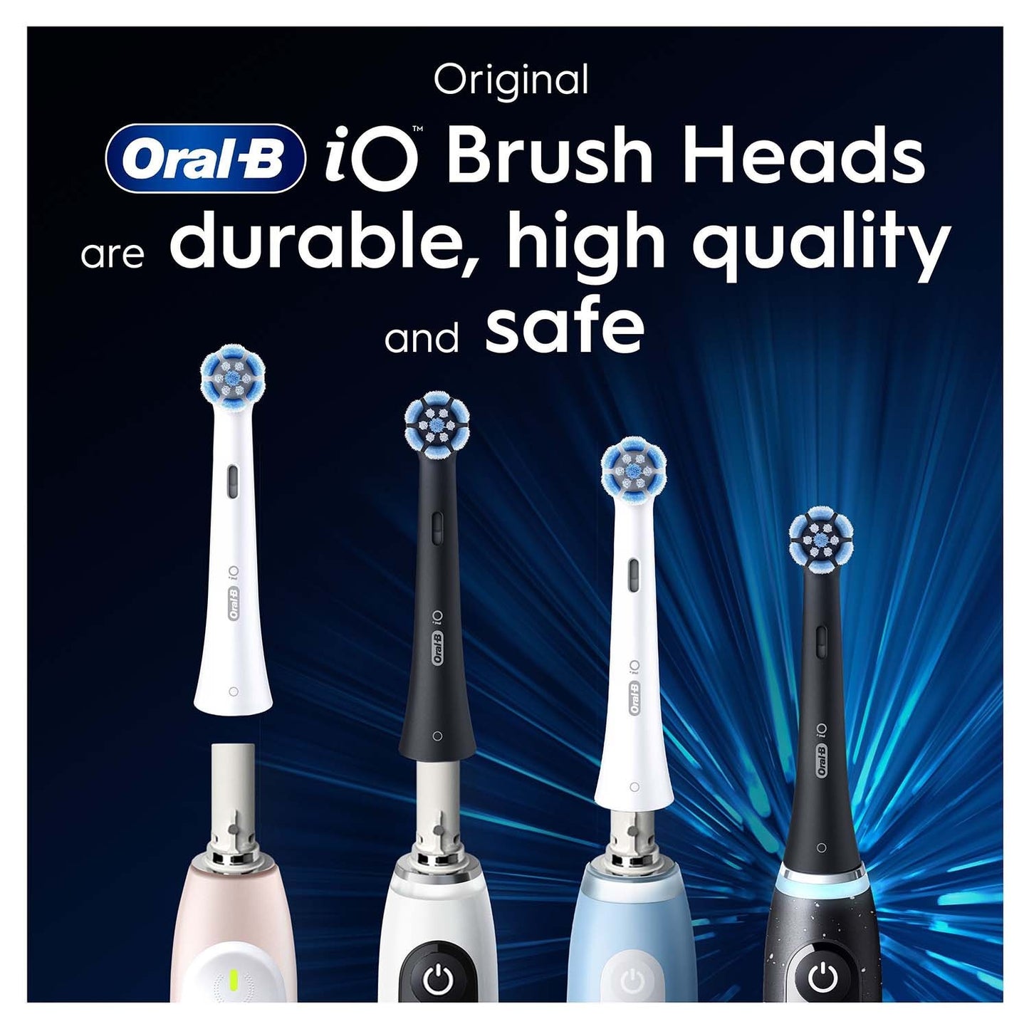 Toothbrush Heads, Gentle Care, Black, 3-Pack