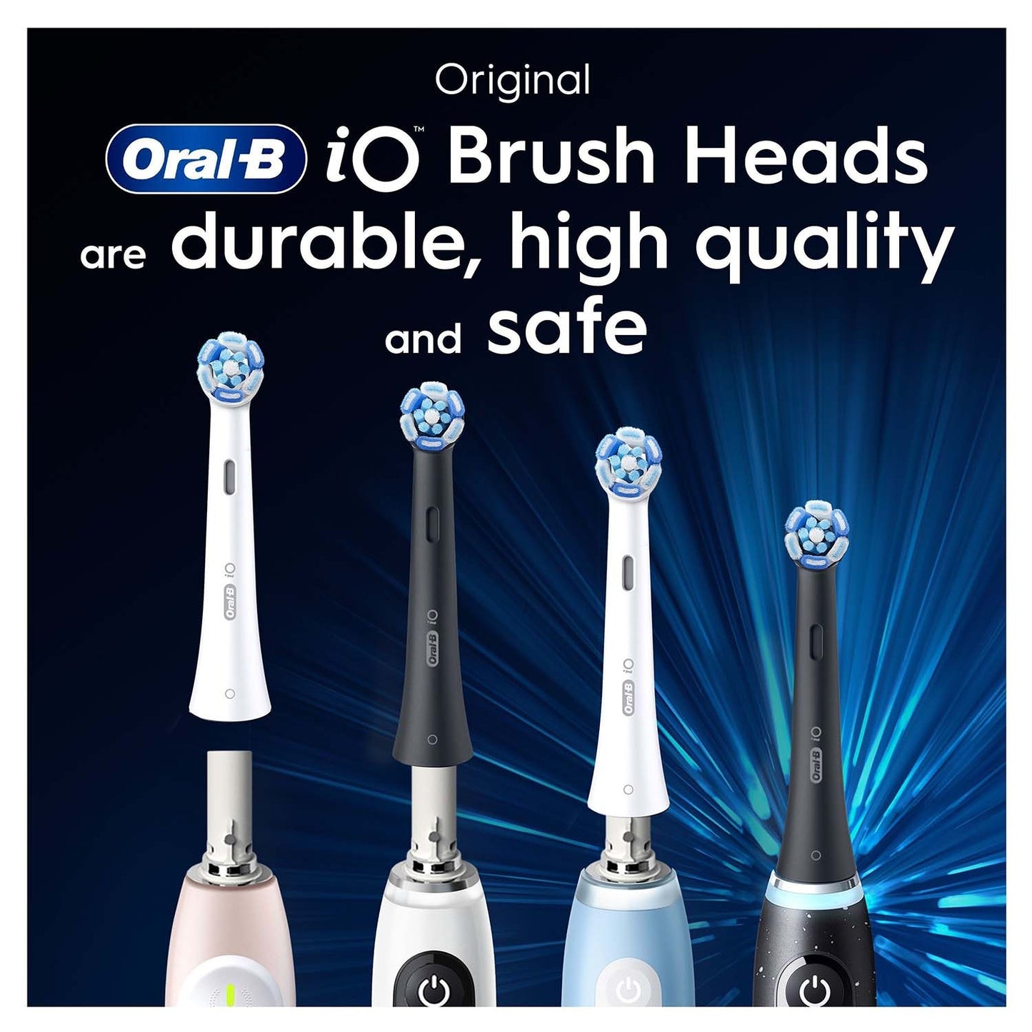 Toothbrush Heads, Ultimate Clean, Black, 4-Pack