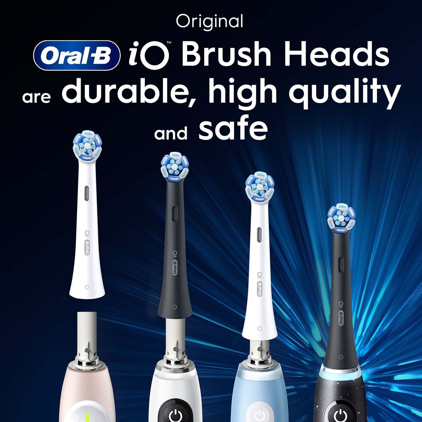 Toothbrush Heads, Ultimate Clean Black, Pack of 6