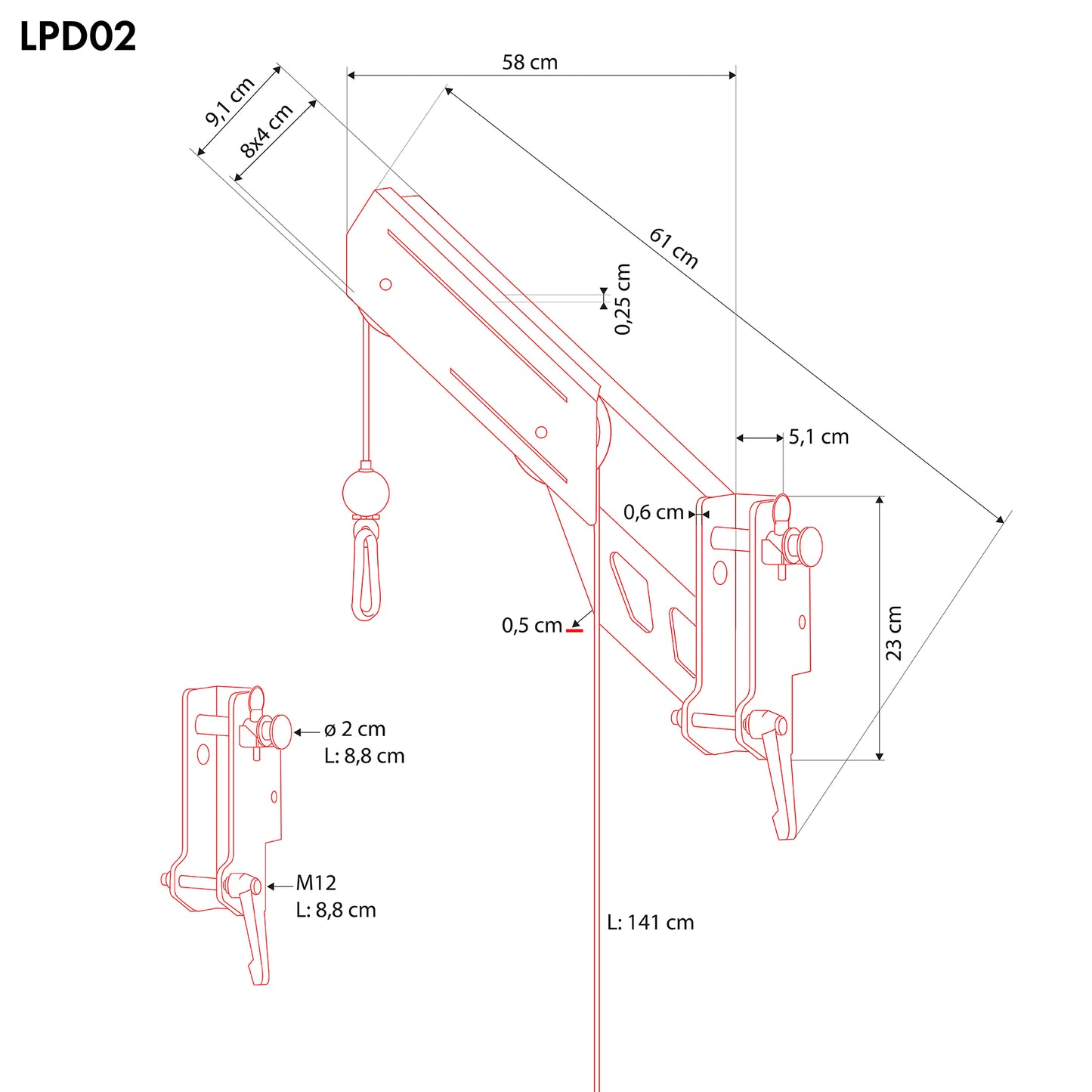 Top Lift for Machines and Atlases, HMS Compatible