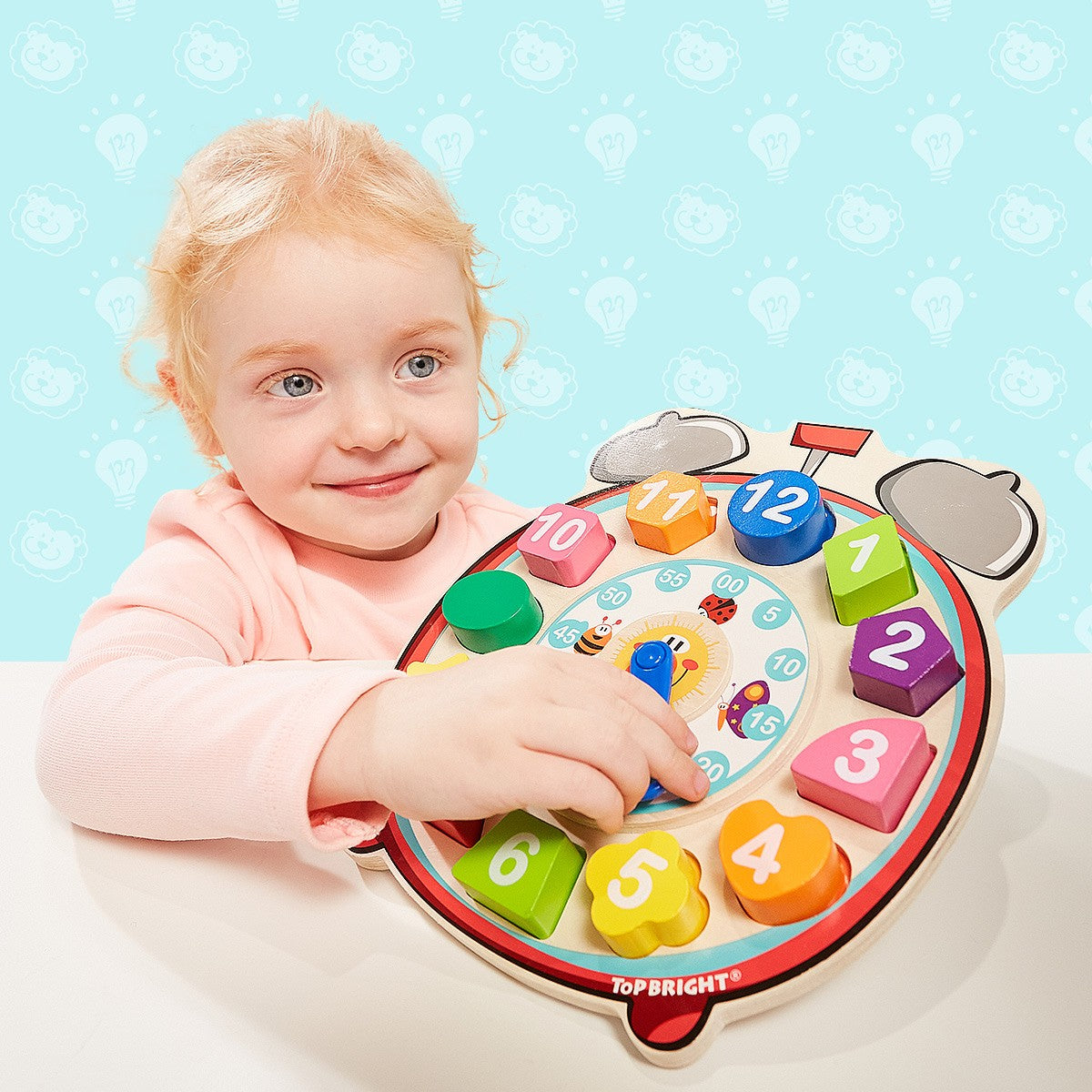Topbright Wooden Shape Sorting Clock
