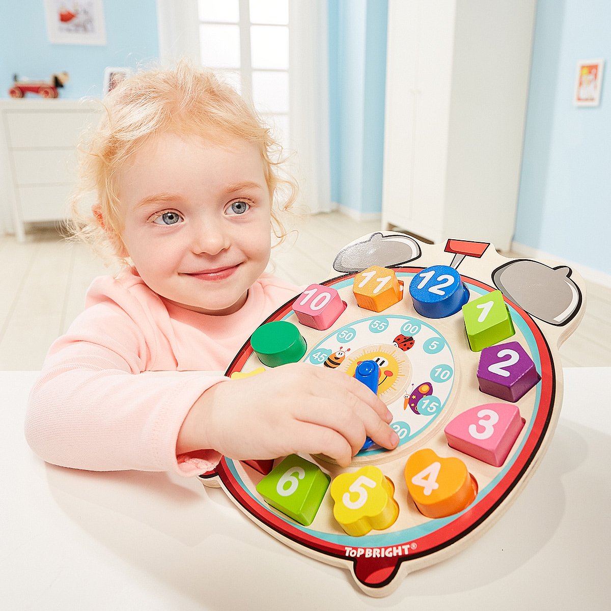Topbright Wooden Shape Sorting Clock