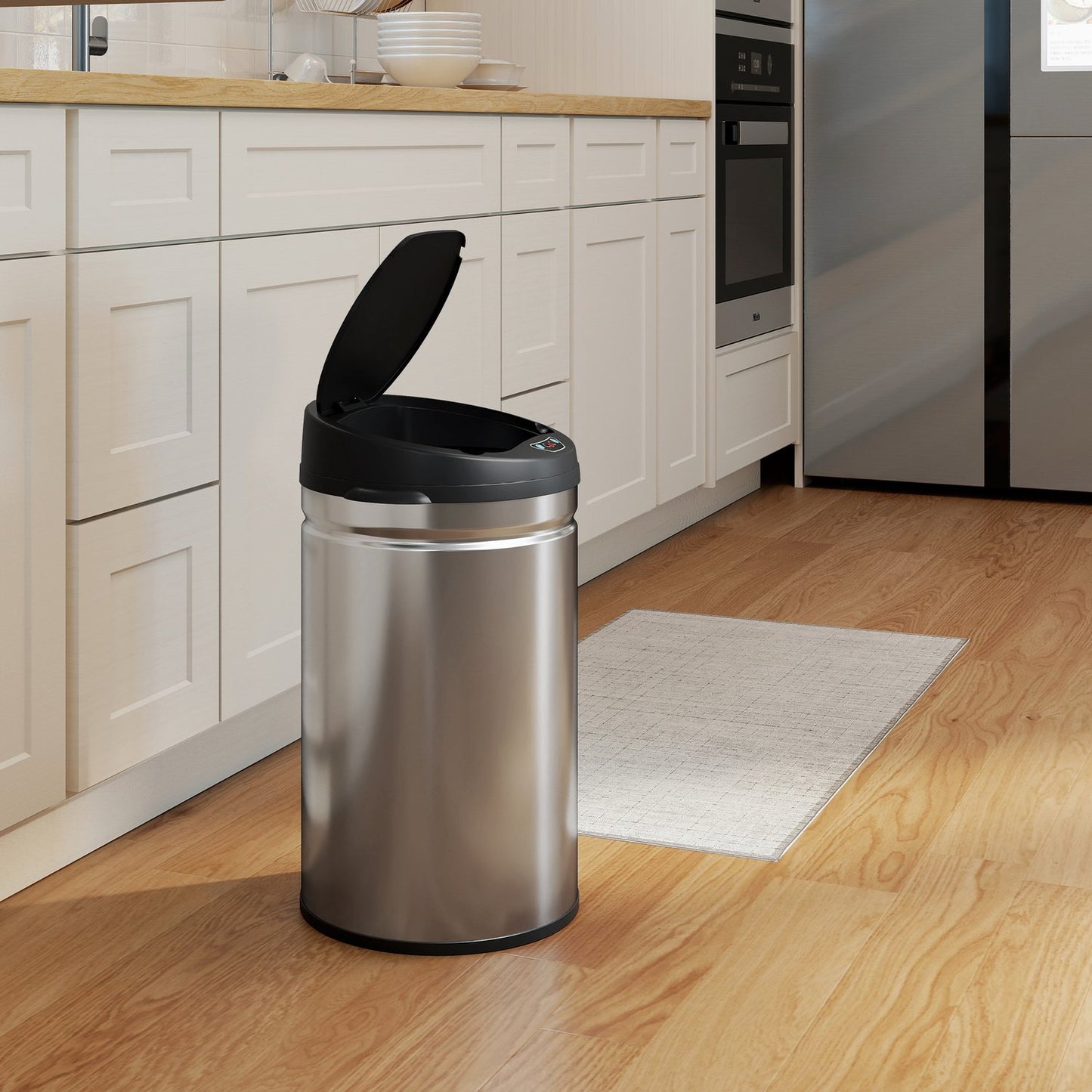 Touchless 30L Stainless Steel Sensor Trash Can