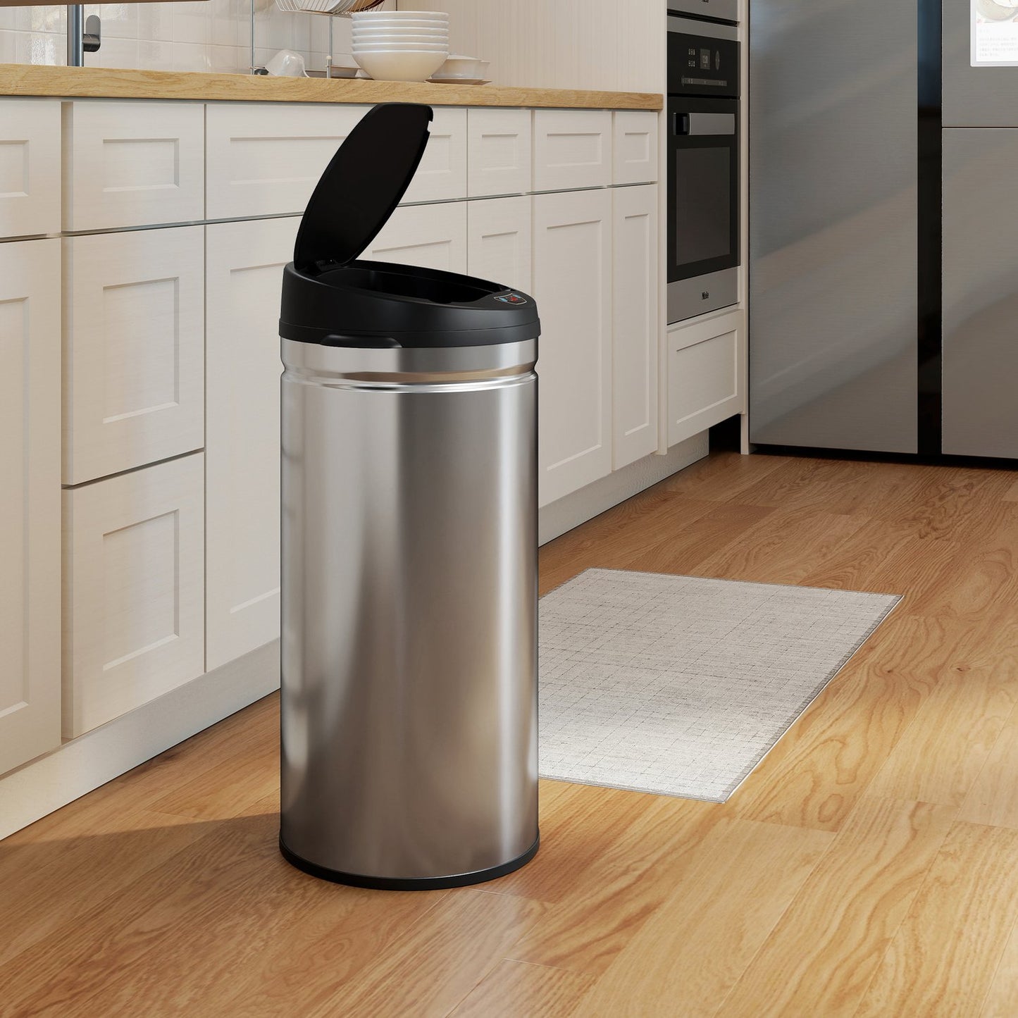 Touchless 42L Stainless Steel Sensor Trash Can