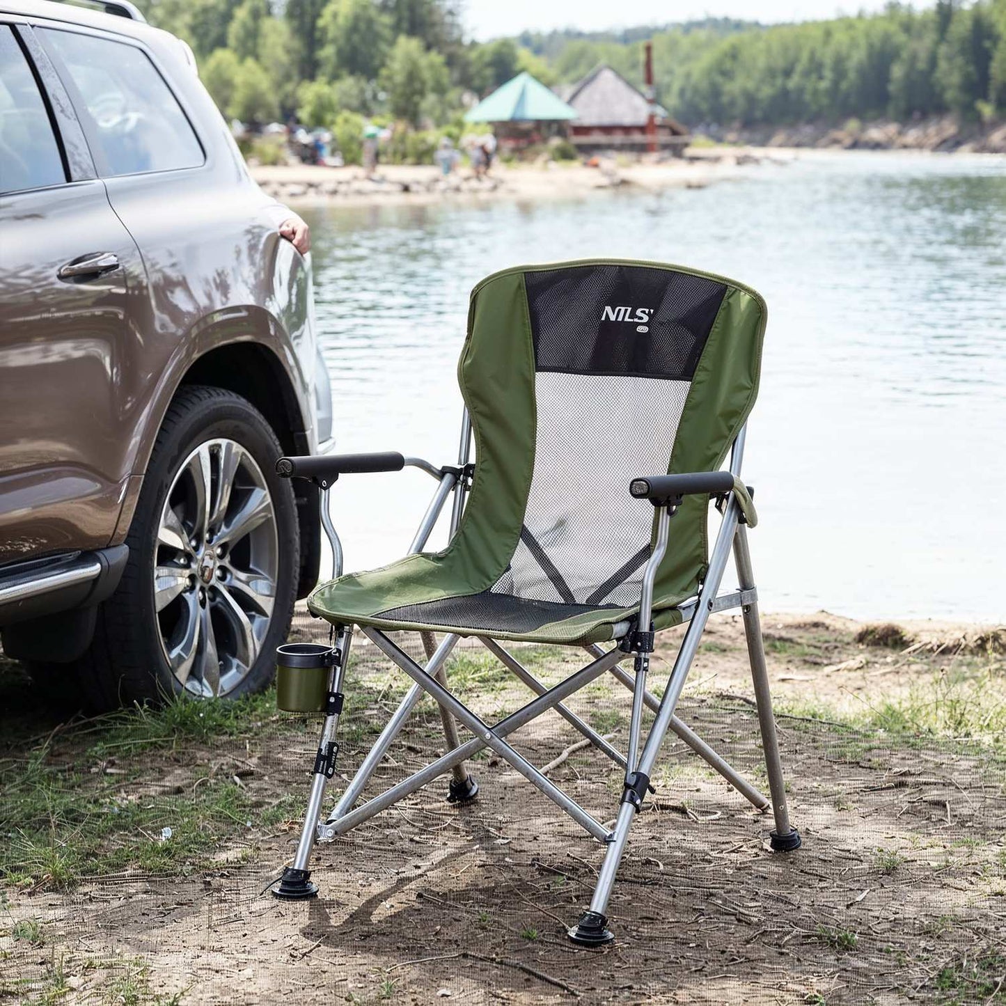 Tourist Chair, Green, Foldable, Lightweight