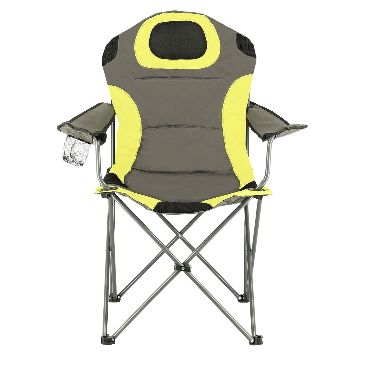 Tourist Chair, Grey-Lime, Foldable, Lightweight