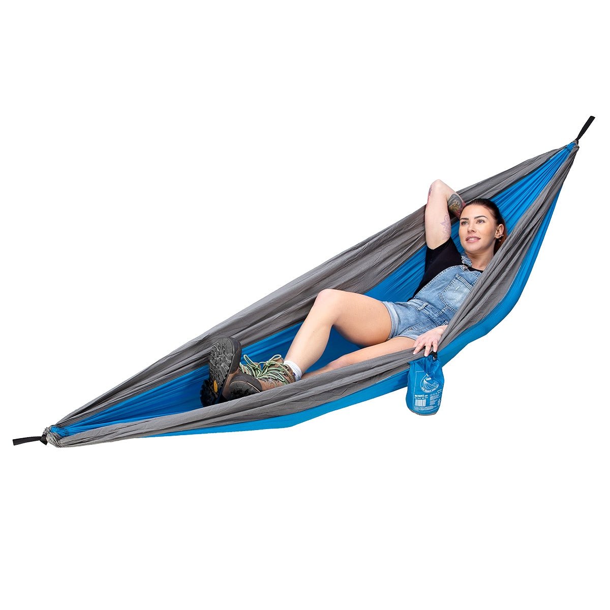 Tourist Hammock, Blue, Portable, Lightweight