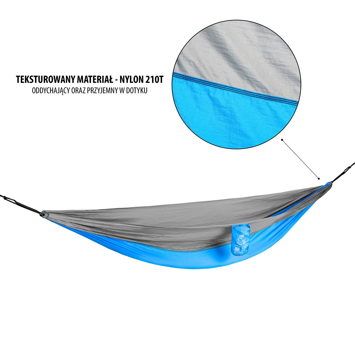 Tourist Hammock, Blue, Portable, Lightweight