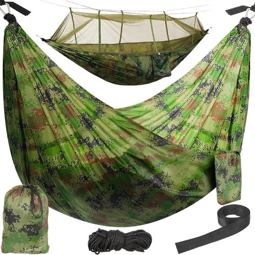 Tourist hammock Santiago Army 260x140cm Net