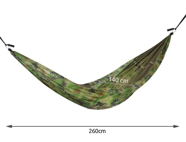 Tourist hammock Santiago Army 260x140cm Net