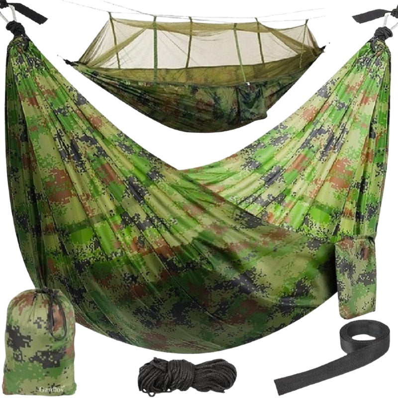 Tourist hammock Santiago Army 260x140cm Net