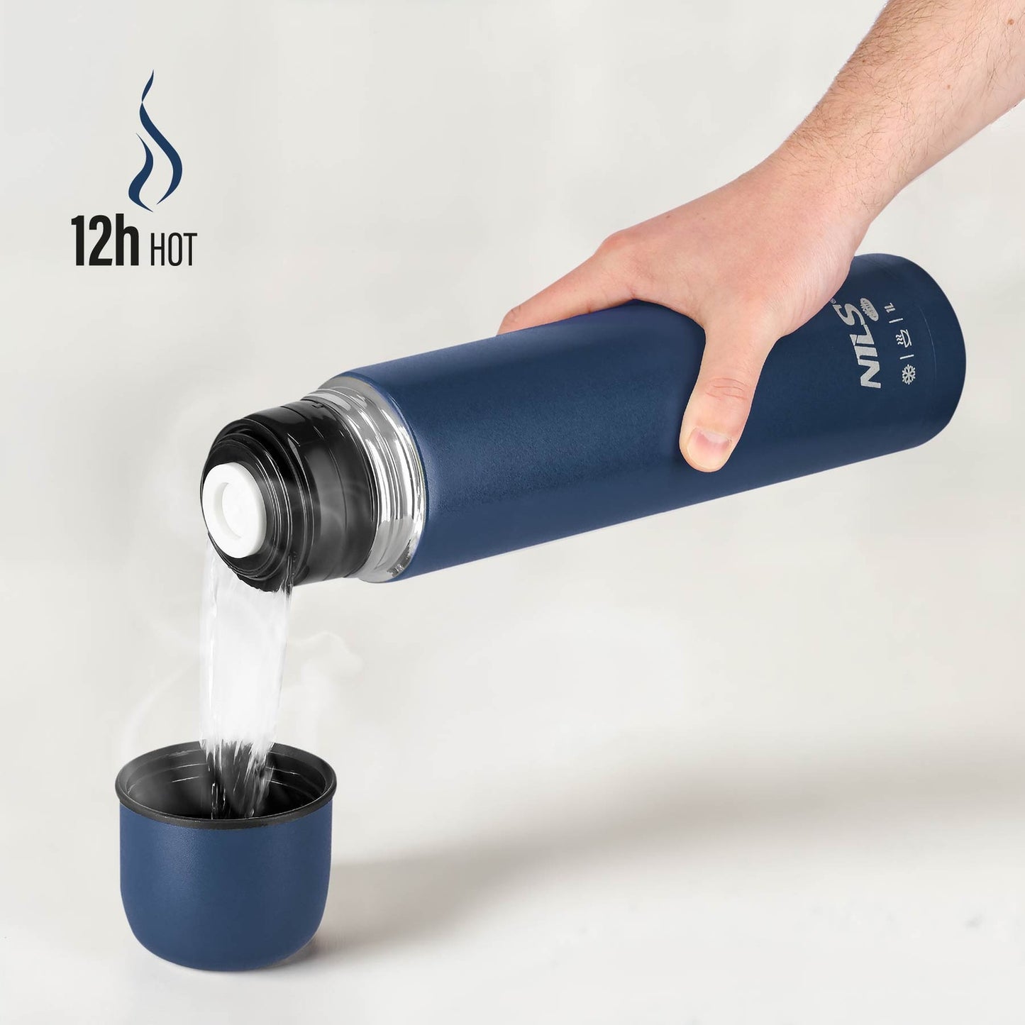 Touristic Thermos 1000ml, Blue, Insulated Flask