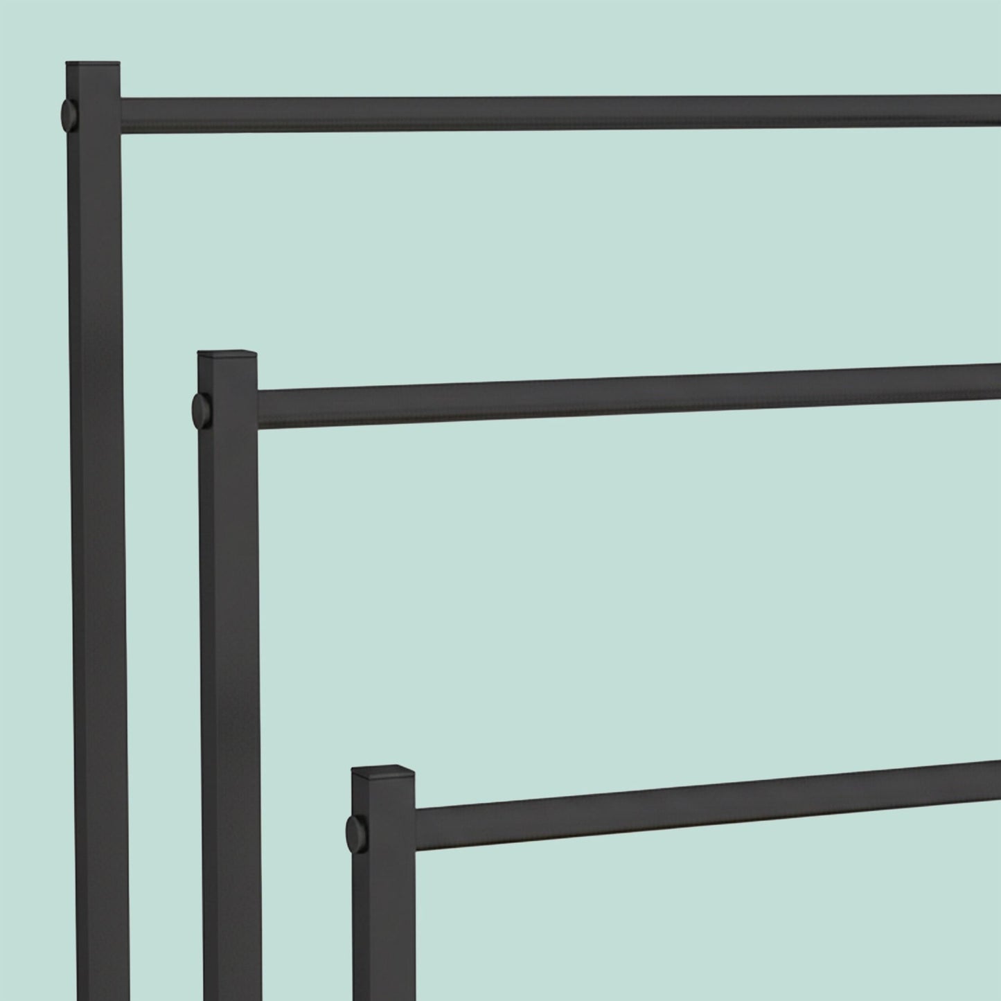 Towel Rack with Shelf – Freestanding, Metal Frame