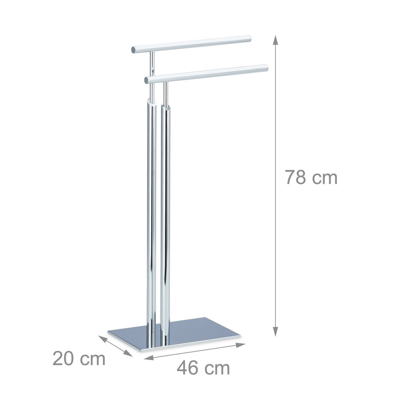 Towel bar standing 2 arms PAGNONI