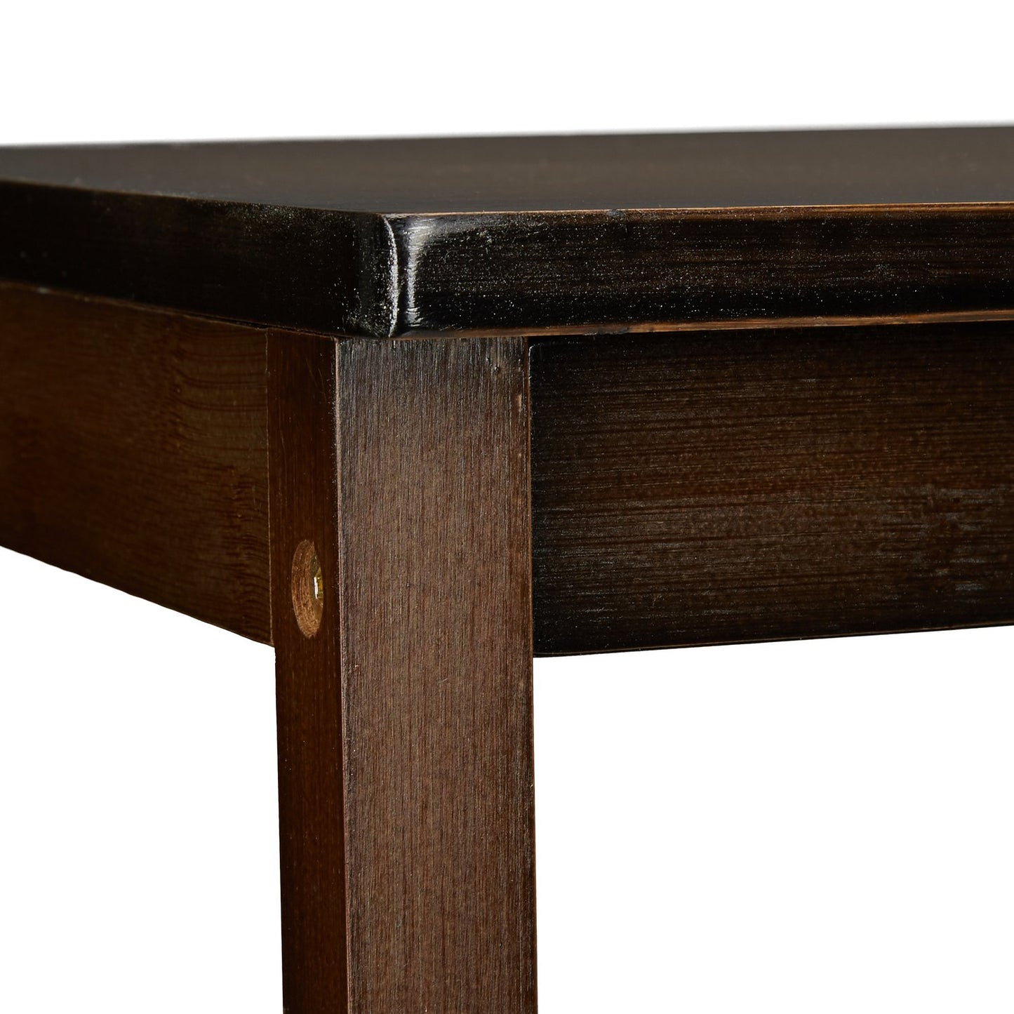 Towel hanger bamboo dark brown