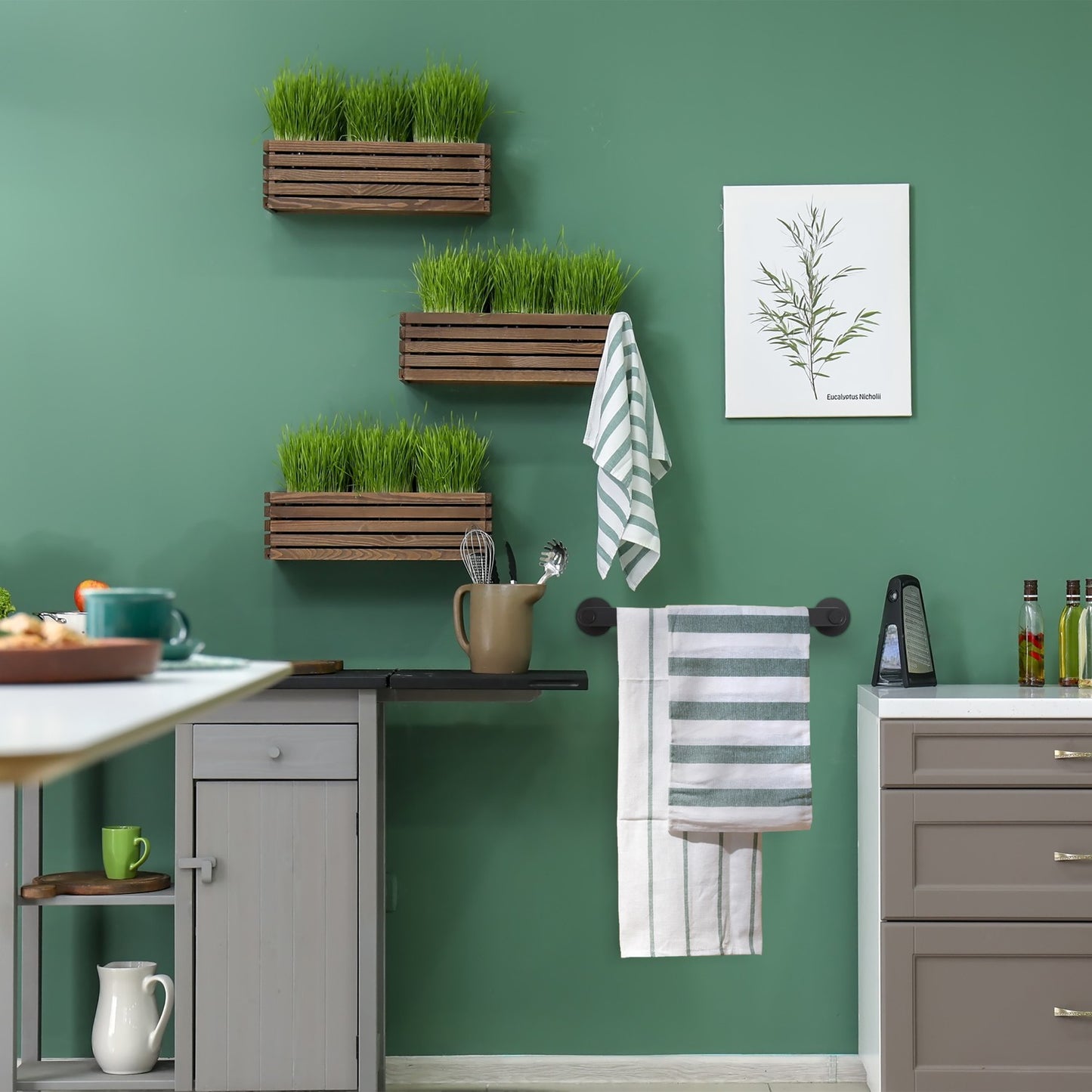Towel hanger black