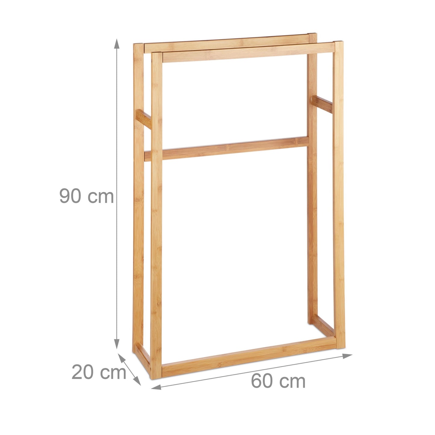Towel hanger in bamboo
