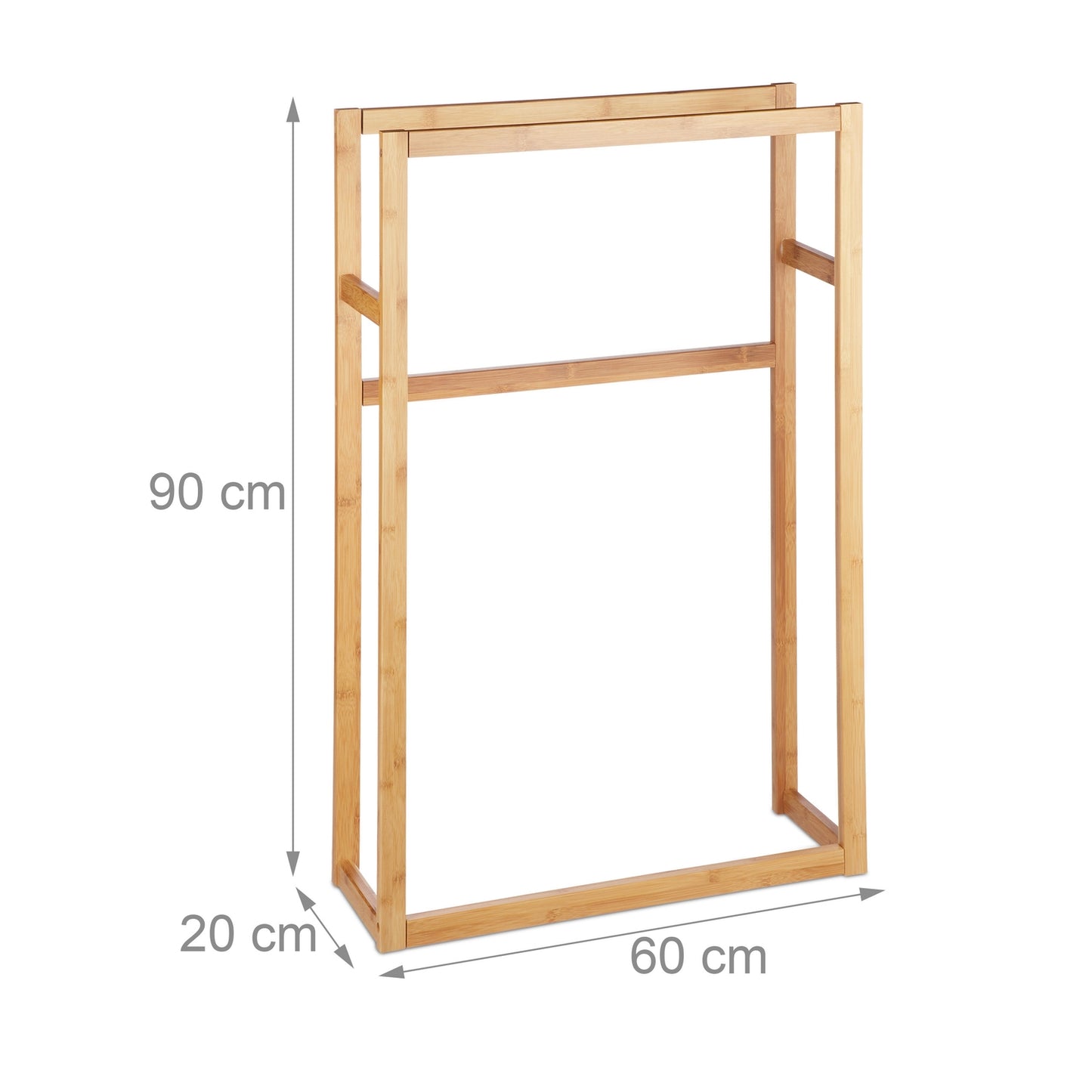Towel hanger in bamboo