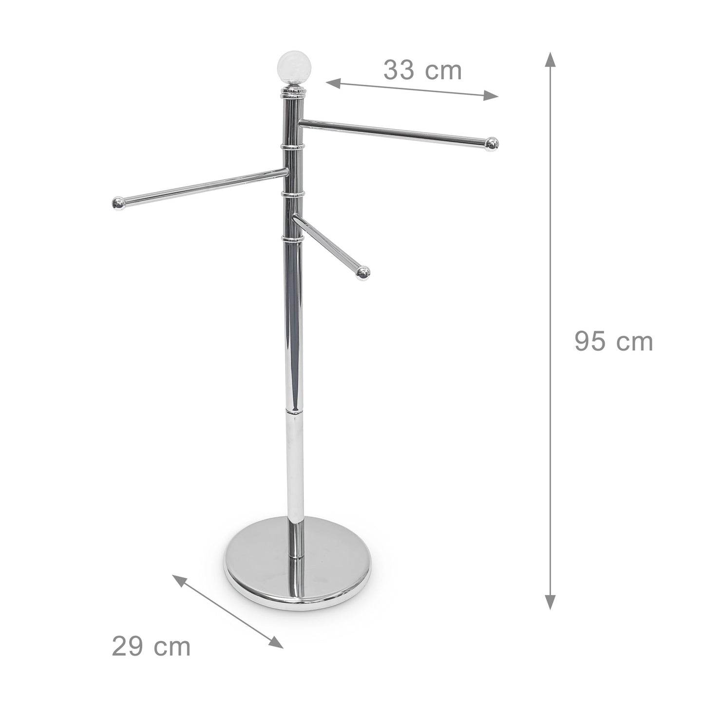 Towel hanger in stainless steel
