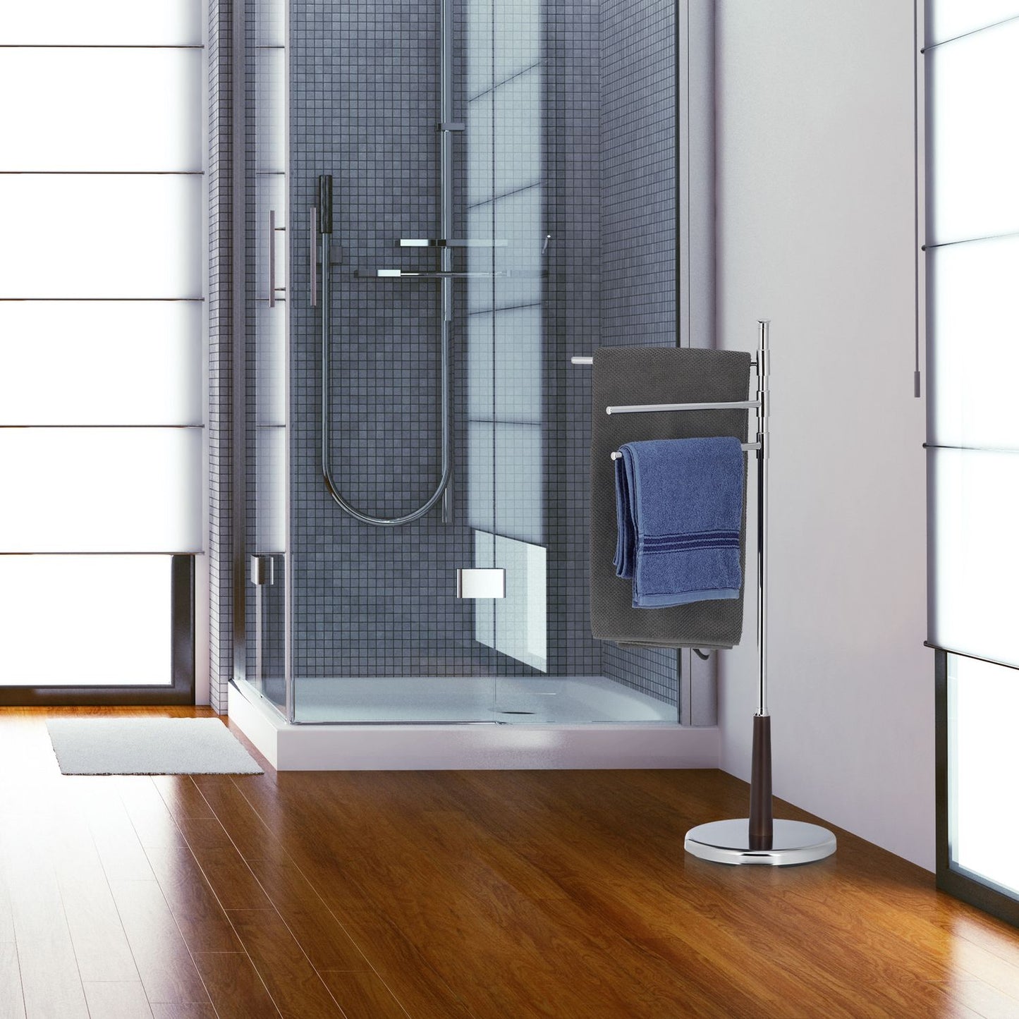 Towel hanger rotatable