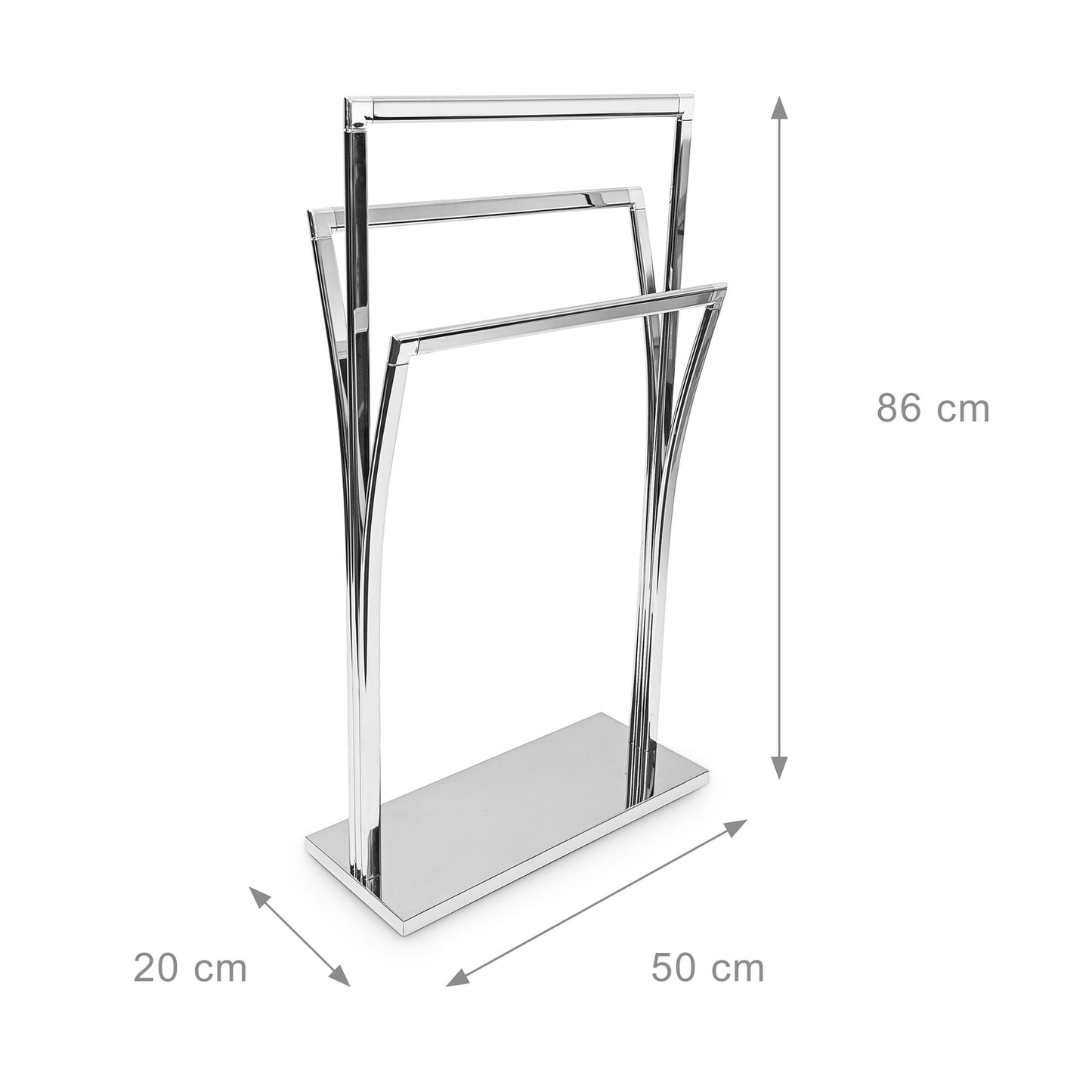 Towel hanger stainless steel 3 bars