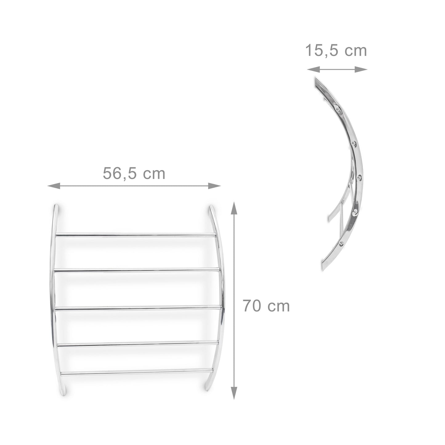 Towel hanger with 5 bars