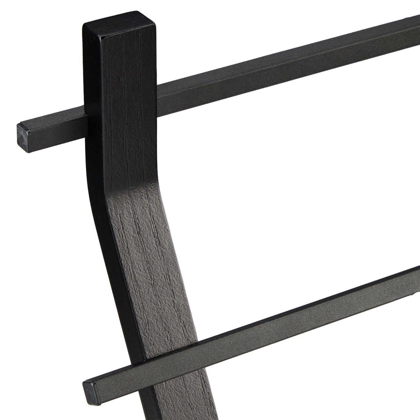 Towel hanger with curved design