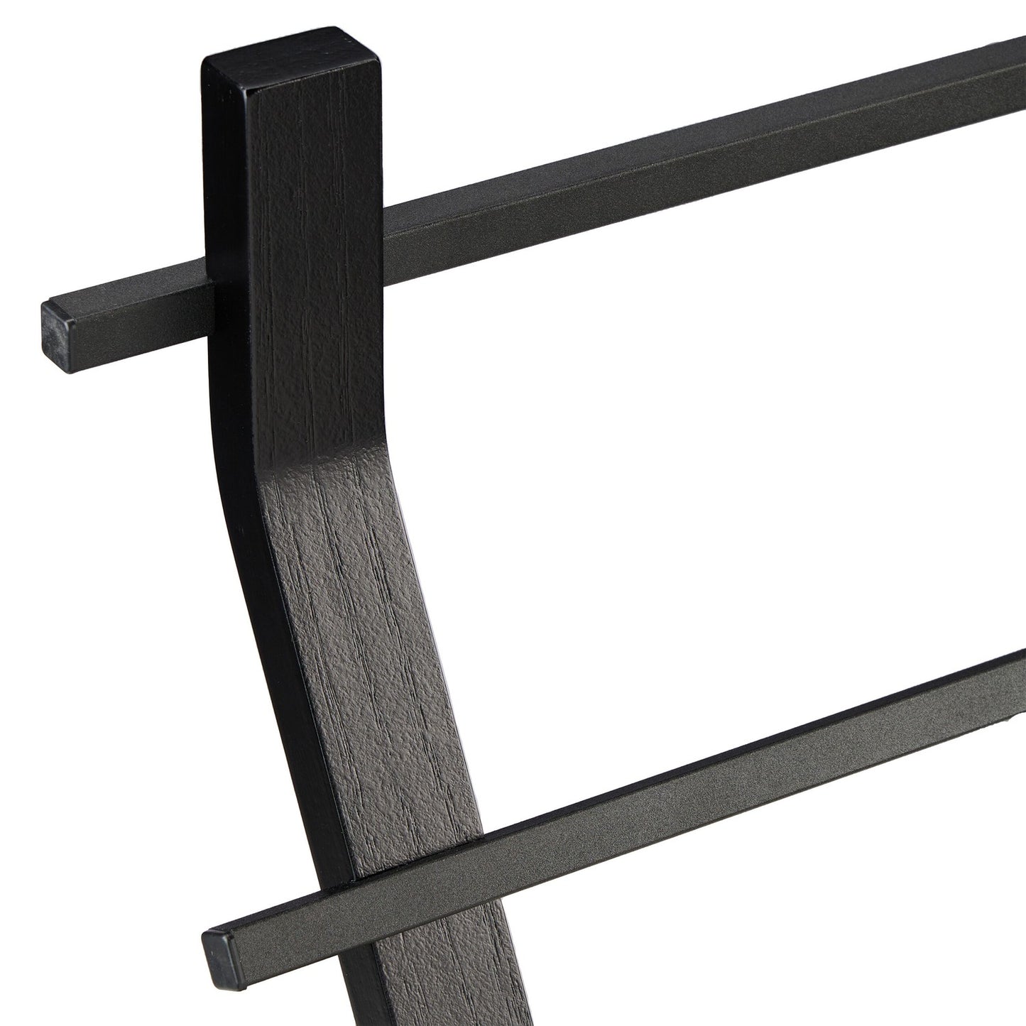 Towel hanger with curved design