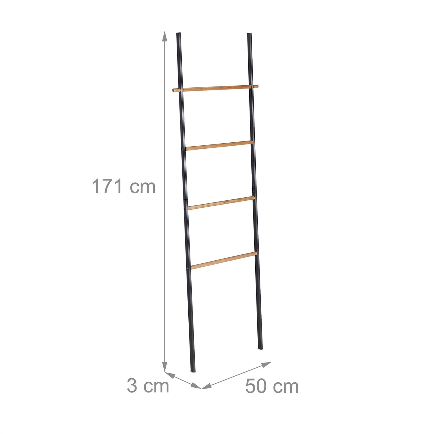 Towel ladder wood & metal