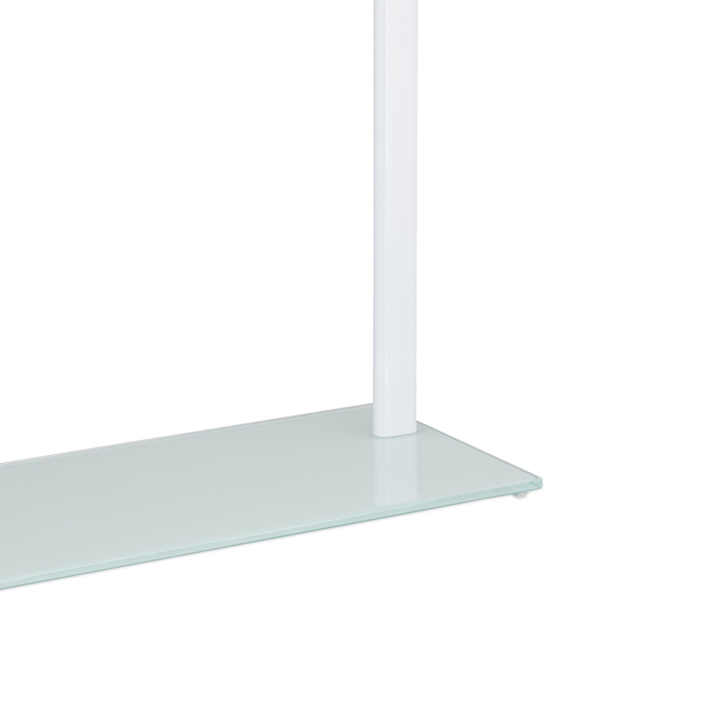 Towel rack frosted glass/chrome